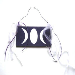 Triple Moon Goddess Wall Door Accent
